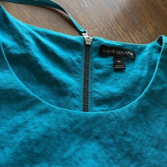 Lane Bryant sleeveless double layer tunic top size 24 back zipper layered tank - Picture 11 of 13